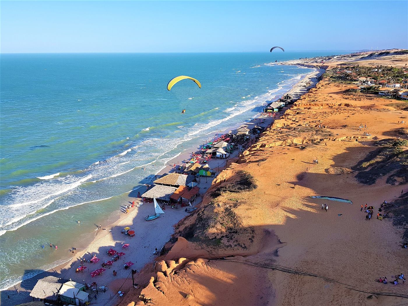 Canoa Quebrada from above